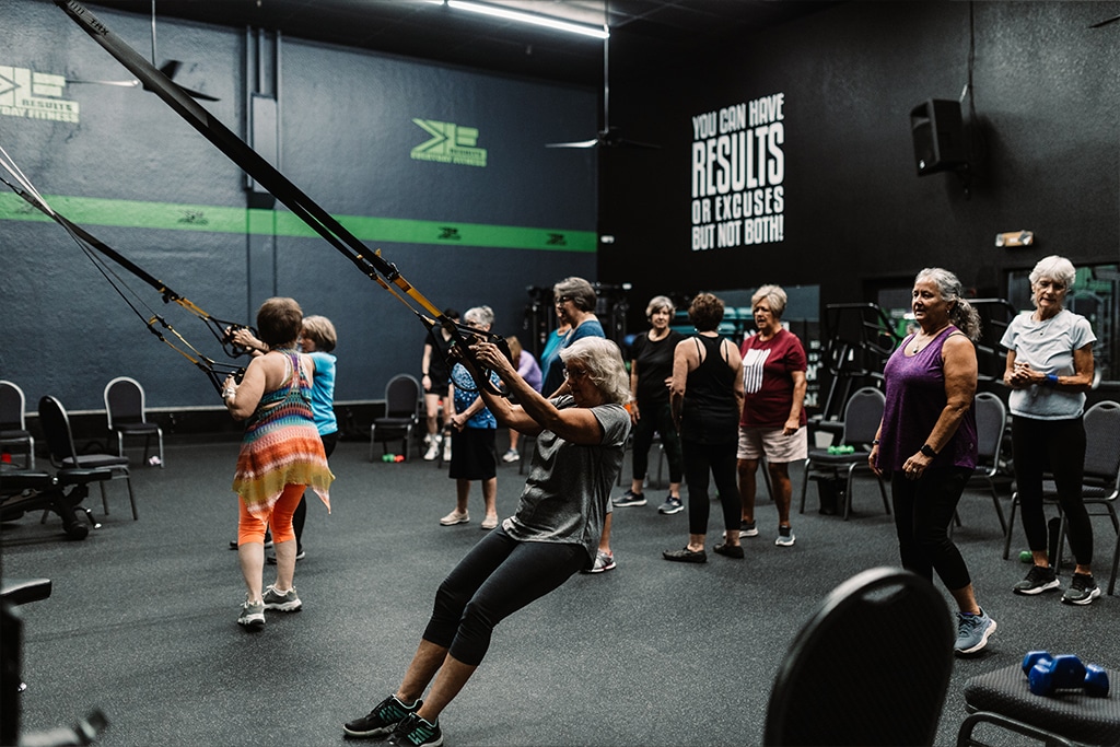 Seniors participating in Senior Fitness Program at EveryDay Fitness in Redding, CA